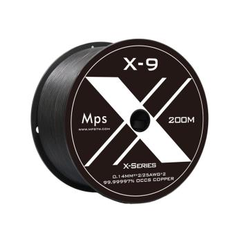 臺灣Mps音頻線X-9單晶銅鍍銀耳機升級對錄信號平衡發燒音響連接線