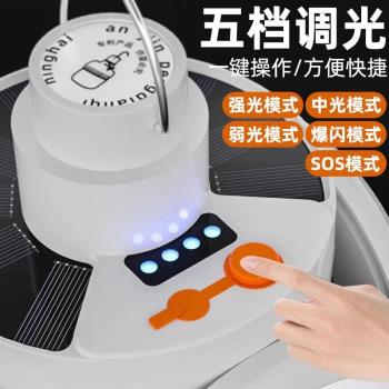 太陽能充電燈停電應急夜市三輪車擺攤戶外露營照明省電便攜足球燈