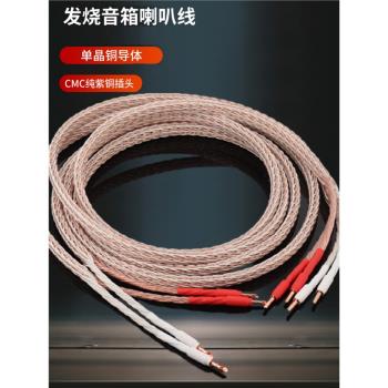 12TC單晶銅發燒音箱線喇叭線發燒級hifi音響線主音箱線雙線分音