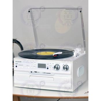 黑膠唱片機現代歐式CDFM收音U盤SD卡LP復古音響老式電唱機留聲機