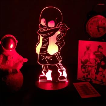 遊戲傳說之下Undertale sans周邊3D小夜燈模型玩偶擺件生日禮物