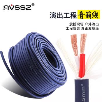 AVSSZ專業演出音響線材純銅工程通用無氧銅喇叭線功放音頻線連線