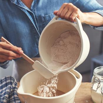 法國EmileHenry打蛋盆烘焙加深陶瓷和面揉面帶把手攪拌料理盆圓形