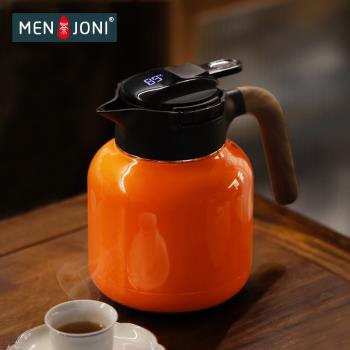 Men&Joni日式燜茶壺陶瓷內膽便攜側把保溫大容量高端老白茶悶泡壺