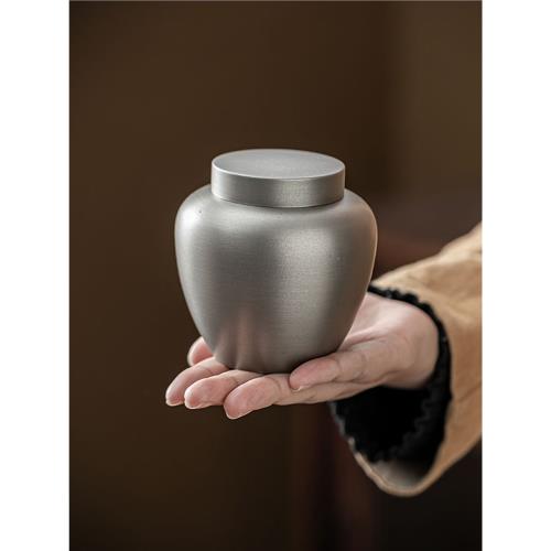 哲明錫罐便攜純錫茶葉罐金屬密封防潮儲茶罐精品高檔禮品錫制儲茶