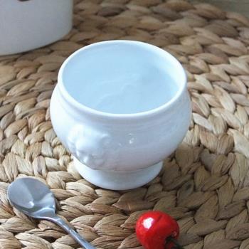純白蟲草燉盅 養生燕窩 甜品分裝陶瓷碗 西餐黍米濃湯 花器