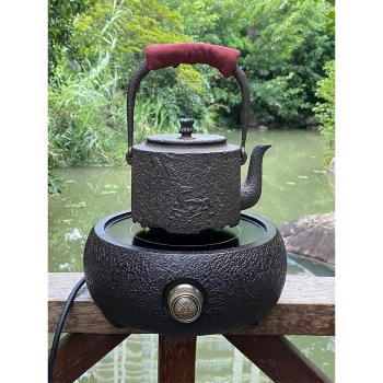 鑄鐵燒水爐復古電陶爐微晶加熱大功率家用茶具防水鐵壺配套熱茶爐