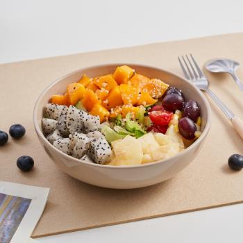 ROCMOK™炻瓷碗沙拉日式早餐大容量家用ins飯碗湯盤湯碗復古小眾