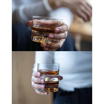 痣birthmark 十字烈酒杯/whisky威士忌玻璃酒杯/咖啡茶水杯 140ml