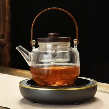 舊望格玻璃煮茶壺蒸茶壺泡茶家用電陶爐煮茶器小型耐熱燒水壺茶具