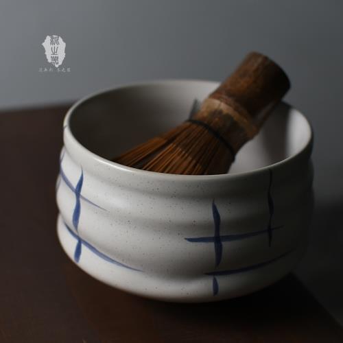 泥之器日式手繪抹茶碗陶瓷日本茶道粗陶復古茶具點茶碗建水茶器|茶道/零