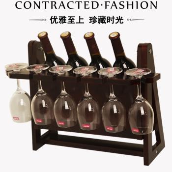 創意紅酒架家用紅酒杯架倒掛高腳杯架歐式葡萄酒架子酒柜裝飾擺件