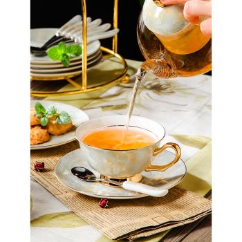 美道高顏值歐式骨瓷咖啡杯杯子高檔精致英式陶瓷下午茶茶具套裝