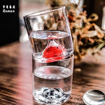 可愛創意卡通立體彩色動物網紅水杯女透明耐熱水晶玻璃杯動物水杯
