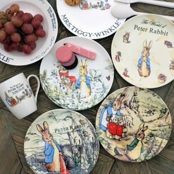 W1962英國彼得兔系列英倫田園風可愛兔子餐盤/馬克杯甜品盤深盤