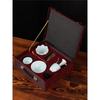 景德鎮原版宋代點茶茶具套裝點茶器具套裝禮盒套裝仿宋代點茶套裝