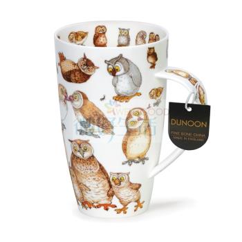 現貨英國進口Dunoon陶瓷馬克杯600ml大容量貓頭鷹貓狗動物水杯
