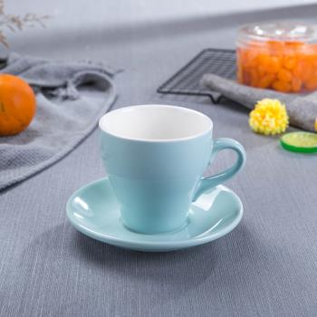 色釉陶瓷拉花專用咖啡杯郁金香美式拿鐵咖啡杯大中小號高身咖啡杯