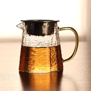 暢壹堂 公道杯玻璃耐熱耐高溫茶漏一體日式分茶器茶海茶道配件