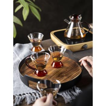 耐熱玻璃花茶壺套裝蠟燭茶具日式風格水果茶壺英式下午茶花茶杯子