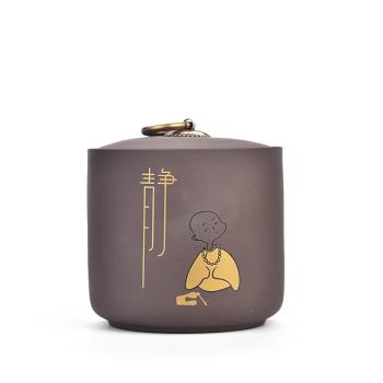 宜興紫砂茶葉罐大號小號密封罐普洱儲存收納茶盒家用陶瓷醒茶罐子