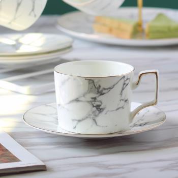 高級感歐式奢華下午茶咖啡杯英式陶瓷茶具復古風杯子簡約家用