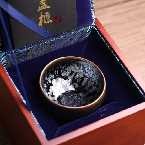 非遺大師李盞柜牡丹花建盞主人杯茶盞茶杯天目純手工高端茶器茶具|建盞