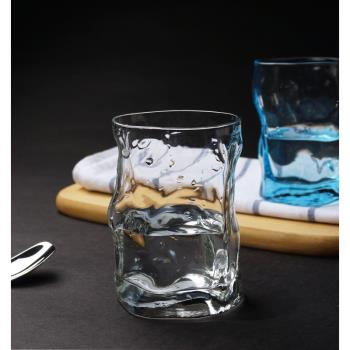 意大利異形水波紋300ML玻璃杯