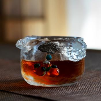 日式琉璃公道杯加厚耐熱玻璃高檔錘紋防燙創意小公杯中式功夫茶具