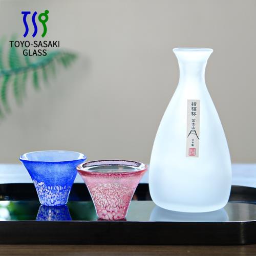 日本進口東洋佐佐木富士山清酒杯清酒壺招福杯日式酒具套裝禮物
