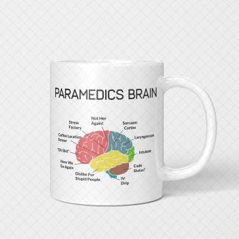 Paramedics brain 水杯 醫院護士專用杯子 陶瓷創意喝水馬克杯