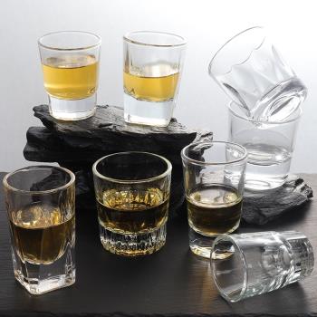 鋼化玻璃啤酒杯酒吧KTV專用八角杯加厚洋酒威士忌杯防摔商用飯店