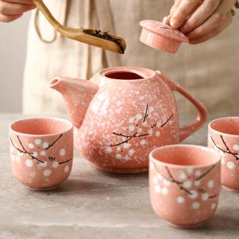 創意陶瓷手繪茶具套裝花茶壺茶杯酒杯杯子禮品茶具泡茶喝茶套具