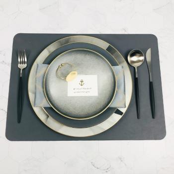 創意樣板間餐具擺盤套裝ins現代風餐桌全套網紅西餐餐盤酒店擺臺