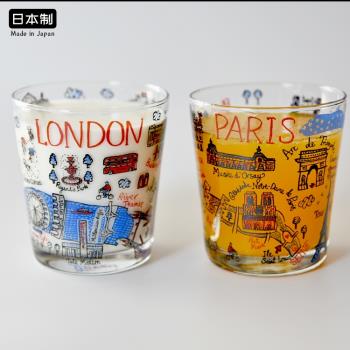 日本井澤IZAWA歐式玻璃杯冷飲料杯卡通啤酒杯果汁杯創意個性水杯