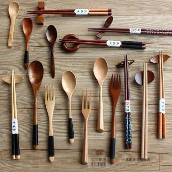 日本木質繞線勺子木叉子繞線筷子架拍照道具拍圖拍照拍攝攝影道具