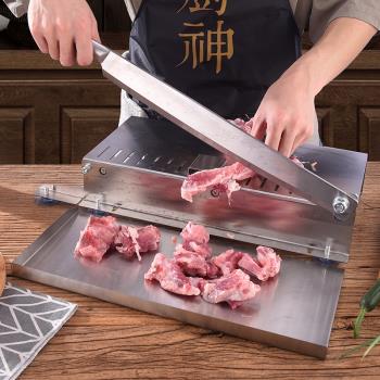切肉片機家用羊肉切肉機多功能藥材年糕切片機手動商用切凍肉神器