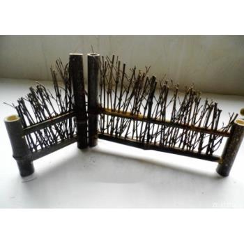 日式紫竹茶道擺件 茶藝裝飾 小籬笆 竹圍欄 竹屏風 茶道零配件