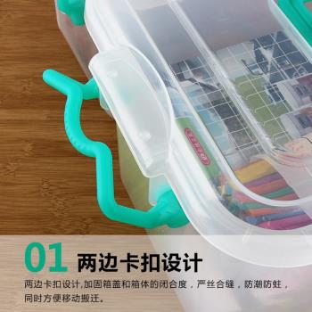 大容量冰箱食品收納盒廚房塑料冷凍儲物蔬菜保鮮盒密封長方形帶蓋