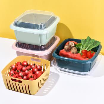 冰箱帶蓋密封蔬菜食物塑料保鮮盒