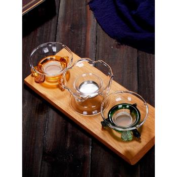 茶葉過濾器家用耐熱玻璃茶濾公道杯茶漏套裝創意不銹鋼濾茶網茶隔