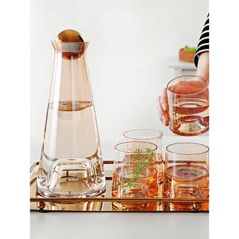北歐創意耐熱玻璃水壺家用水杯套裝大容量客廳果汁涼水杯子冷水壺