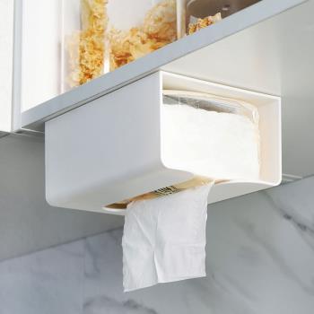 紙巾盒掛壁式創意簡約北歐ins衛生間廁所免打孔式宿舍家用抽紙盒