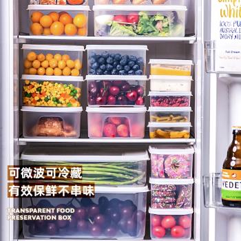 禧天龍食品級冰箱食物收納盒冷凍保鮮盒密封盒蔬菜水果盒可微波爐