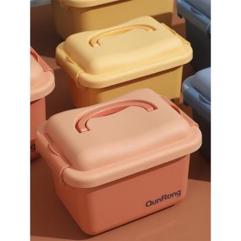 收納箱手提玩具游泳收納盒家用塑料小號加厚儲物整理箱子