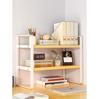 書架桌面置物架簡易多層桌上書桌收納架子辦公桌小書架學生宿舍柜