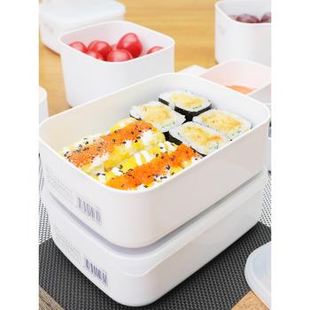 日本進口水果便當盒小學生冰箱專用保鮮盒密封收納上班食品級飯盒