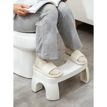 加厚廁所馬桶凳放腳凳衛生間成人孕婦兒童坐便墊腳踏腳踩收納凳子