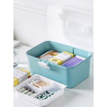 居家家 塑料藥箱家庭大號急救箱醫藥箱 家用手提藥品收納箱醫用箱
