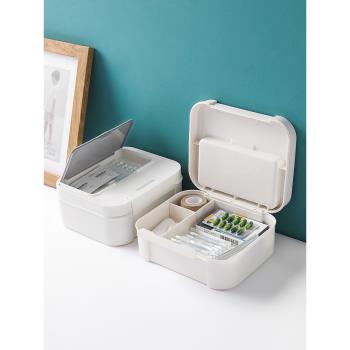 日本分格小藥箱家庭裝藥物盒藥品收納盒急救箱家用大容量醫藥多層